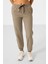 Koyu Bej O Yaka Basic Oversize Kadın Eşofman Tunik Takım - 95347 2