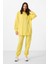 Limon O Yaka Basic Oversize Kadın Eşofman Tunik Takım - 95347 3