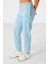 Açık Mavi O Yaka Basic Oversize Kadın Eşofman Tunik Takım - 95347 3
