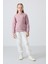 Gül Kurusu Pamuklu İçi Tüylü Yumuşak Dokulu Oversize Nakışlı Kız Çocuk Sweatshirt - 75150 2