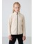 Bej Kalın Yumuşak Dokulu Standart Fit Nakışlı Polar Kız Çocuk Sweatshirt - 75154 2