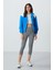 Saks Kalın Yumuşak Dokulu Dik Yaka Oversize Nakışlı Polar Kadın Sweatshirt - 97293 3