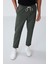 Haki Yüzeyi Dokulu Standart Fit Erkek Eşofman Alt - 82154 4