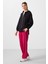 Siyah Yumuşak Dokulu Kapüşonlu Oversize Kadın Tunik Sweatshirt - 97302 2