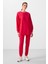 Viva Kırmızı O Yaka Basic Oversize Kadın Eşofman Tunik Takım - 95347 5