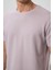 Taş Yüzeyi Dokulu Rahat Form Basic Erkek T-Shirt - 88436 3
