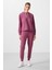 Soft Vişne Kapüşonlu Oversize Kadın Eşofman Takım - 95336 1