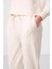 Ekru Kapüşonlu Oversize Kadın Eşofman Takım - 95336 4