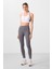 Koyu Gri Esnek Standart Fit Performans Kadın Tayt - 94667 1