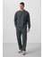Taş Yüzeyi Dokulu Oversize Erkek Eşofman Takım - 85275 1