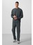 Taş Yüzeyi Dokulu Oversize Erkek Eşofman Takım - 85275 4