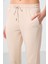 Bej Yumuşak Dokulu Gizli Fermuarlı Dar Paça Kadın Pantolon - 94668 3