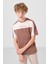 Tarçın Pamuklu Yumuşak Dokulu Oversize Fit Nakışlı Erkek Çocuk T-Shirt - 11290 3