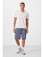 Kot Lacivert Standart Fit Dokuma Hafif Esnek Chino Erkek Şort - 81292 1