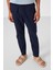 Lacivert Standart Fit Dokuma Hafif Esnek Chino Erkek Pantolon - 82177 2