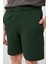 Çam Yeşili Pamuklu Yumuşak Dokulu Standart Fit Basic Erkek Çocuk Şort - 11293 5