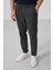 Antrasit Standart Fit Dokuma Hafif Esnek Chino Erkek Pantolon - 82175 2