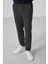 Antrasit Standart Fit Dokuma Hafif Esnek Chino Erkek Pantolon - 82175 4