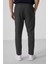 Antrasit Standart Fit Dokuma Hafif Esnek Chino Erkek Pantolon - 82175 5