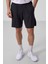 Antrasit Polyester Ince Yumuşak Standart Fit Erkek Taytlı Şort - 81287 2