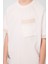 Ekru Pamuklu Yumuşak Dokulu Oversize Cep Detaylı Erkek Çocuk T-Shirt - 11295 3