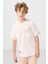 Ekru Pamuklu Yumuşak Dokulu Oversize Cep Detaylı Erkek Çocuk T-Shirt - 11295 4