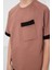 Tarçın Pamuklu Yumuşak Dokulu Oversize Cep Detaylı Erkek Çocuk T-Shirt - 11295 4