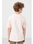 Ekru Pamuklu Yumuşak Dokulu Oversize Fit Nakışlı Erkek Çocuk T-Shirt - 11290 5