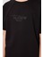 Siyah Pamuklu Yumuşak Dokulu Oversize Baskılı Erkek Çocuk T-Shirt - 11285 3