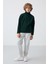 Çam Yeşil Kalın Yumuşak Dokulu Standart Fit Nakışlı Polar Erkek Çocuk sweatshirt - 11221 2