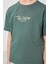 Açık Yeşil Pamuklu Yumuşak Dokulu Oversize Baskılı Erkek Çocuk T-Shirt - 11285 3