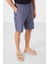 Kot Lacivert Standart Fit Dokuma Hafif Esnek Chino Erkek Şort - 81291 5
