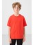 Fiesta Pamuklu Yumuşak Dokulu Oversize Basic Erkek Çocuk T-Shirt - 11297 4