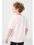Ekru Pamuklu Yumuşak Dokulu Oversize Basic Erkek Çocuk T-Shirt - 11297 5