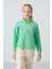 Su Yeşil Kalın Yumuşak Dokulu Standart Fit Nakışlı Polar Kız Çocuk Sweatshirt - 75151 1