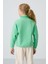 Su Yeşil Kalın Yumuşak Dokulu Standart Fit Nakışlı Polar Kız Çocuk Sweatshirt - 75151 5