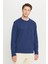 Pamuklu Standart Fit Normal Kesim Bisiklet Yaka Sweatshirt 1