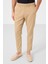 Koyu Bej Standart Fit Dokuma Hafif Esnek Chino Erkek Pantolon - 82177 2