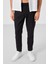 Siyah Standart Fit Dokuma Hafif Esnek Chino Erkek Pantolon - 82177 2