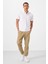 Koyu Bej Standart Fit Dokuma Hafif Esnek Chino Erkek Pantolon - 82176 5