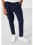 Lacivert Standart Fit Dokuma Hafif Esnek Chino Erkek Pantolon - 82178 2