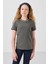 Haki Pamuklu O Yaka Standart Fit Basic Kız Çocuk T-Shirt - 75177 5