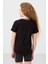 Siyah Pamuklu O Yaka Standart Fit Basic Kız Çocuk T-Shirt - 75177 5