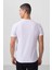 Standart Fit Basic V Yaka 3lü Paket Beyaz Erkek T-Shirt 87912 5
