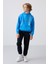 Saks Pamuklu Kalın İçi Tüylü Yumuşak Dokulu Standart Fit Baskılı Erkek Çocuk Sweatshirt - 11239 2
