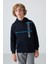 Lacivert Pamuklu Kalın İçi Tüylü Yumuşak Dokulu Standart Fit Baskılı Erkek Çocuk Sweatshirt - 11239 1