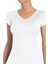 Kadın T-Shirt Yarım Kollu V Yaka (%96 Pamuk - %4 Elastan) 1