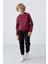 Erguvan Pamuklu Kalın İçi Tüylü Yumuşak Dokulu Standart Fit Baskılı Erkek Çocuk Sweatshirt - 11238 2