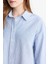 Relax Fit Oxford Çizgili Uzun Kollu Gömlek Tunik D4772AX25AU 5