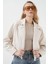 0717 Kısa Kaşe Ceket - Ekru 4